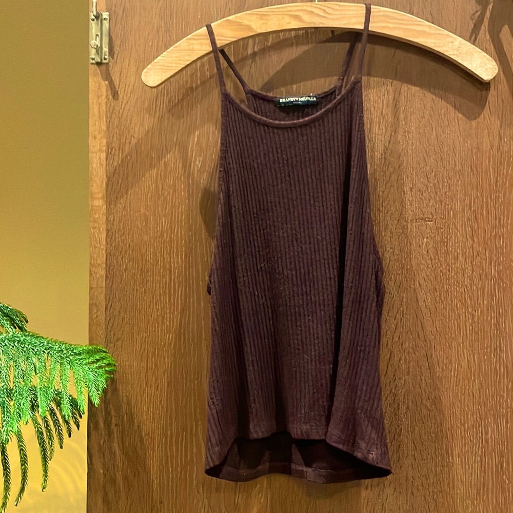 Knit ribbed tank 🌞
